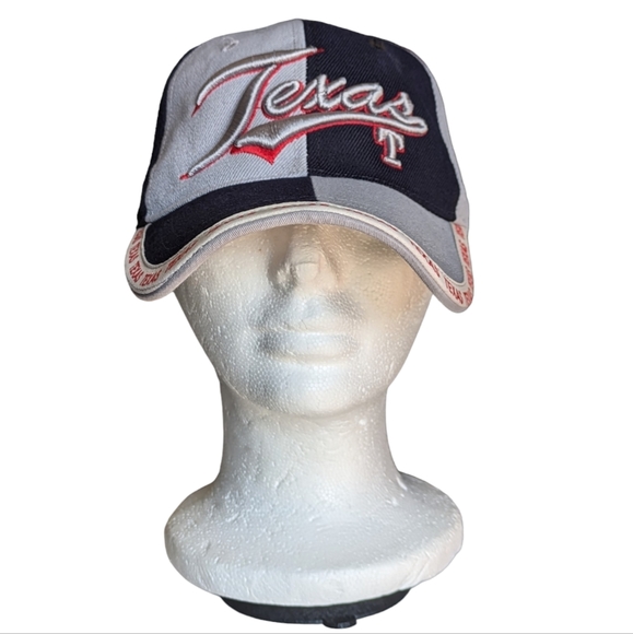 Vintage Texas Embroidered Hat Grey and Black Sams Cap Adjustable - Picture 1 of 13